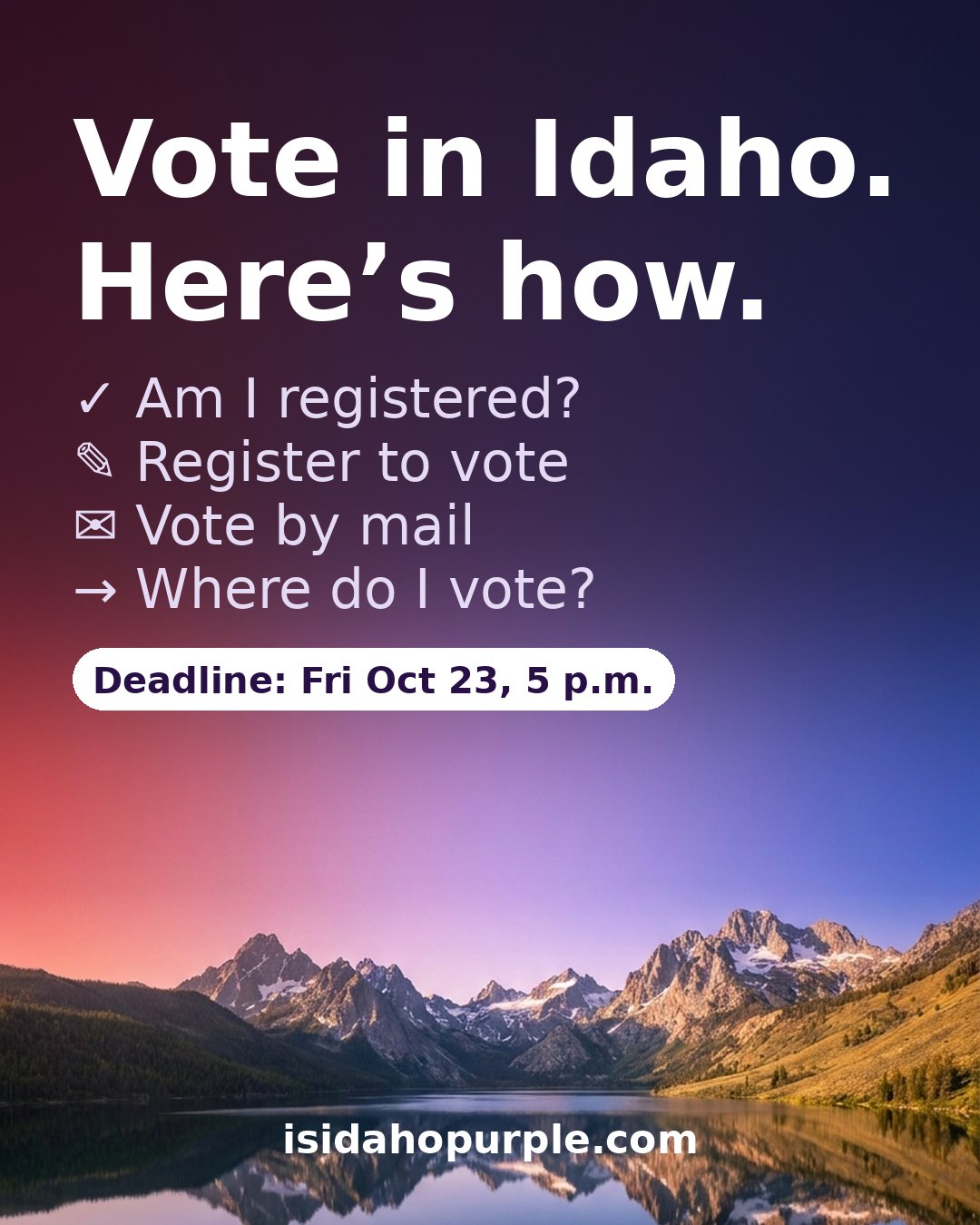 How to vote