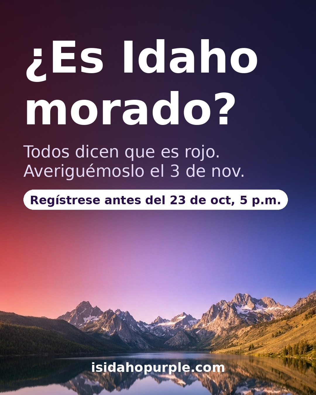 ¿Es Idaho morado?