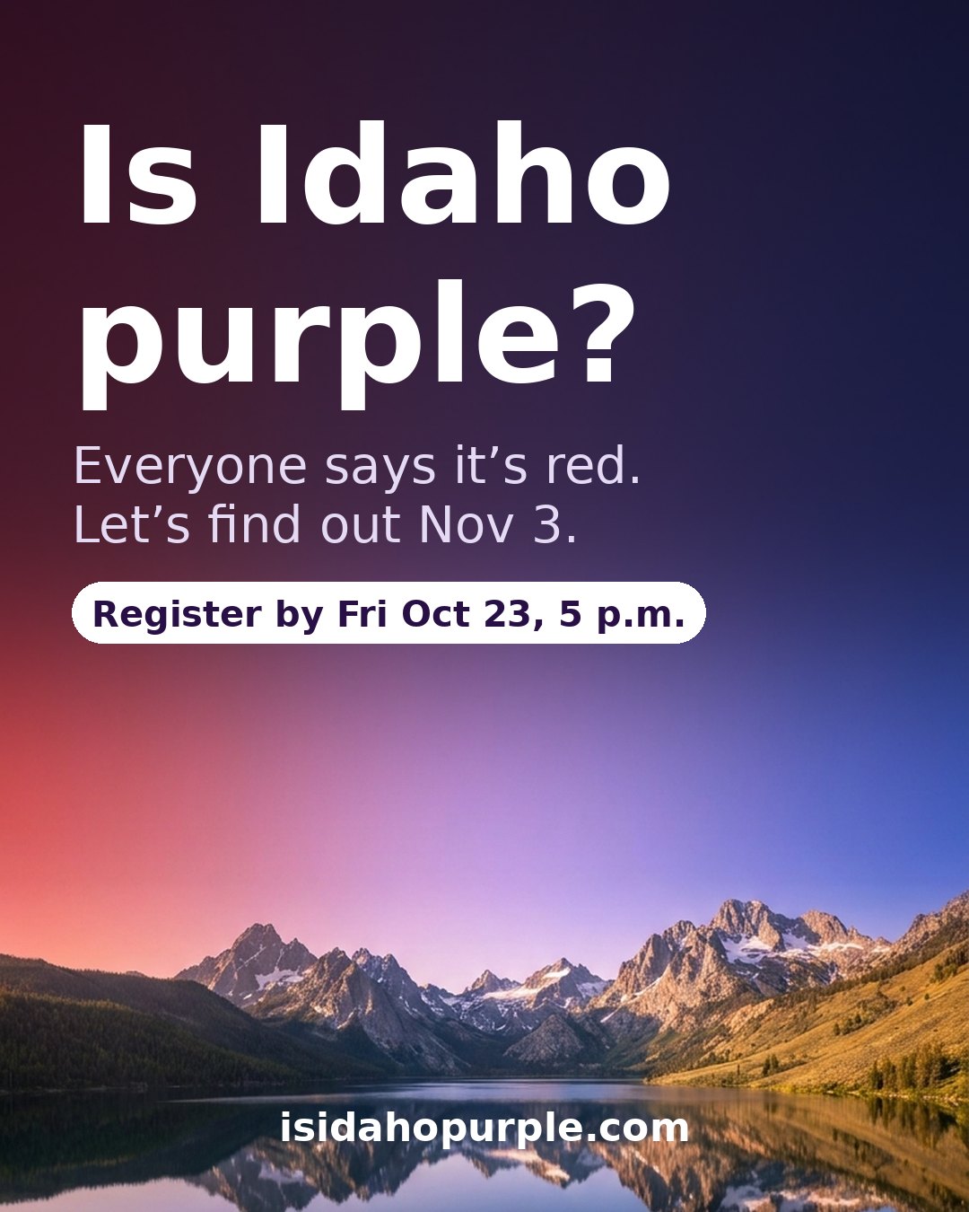 Is Idaho purple?