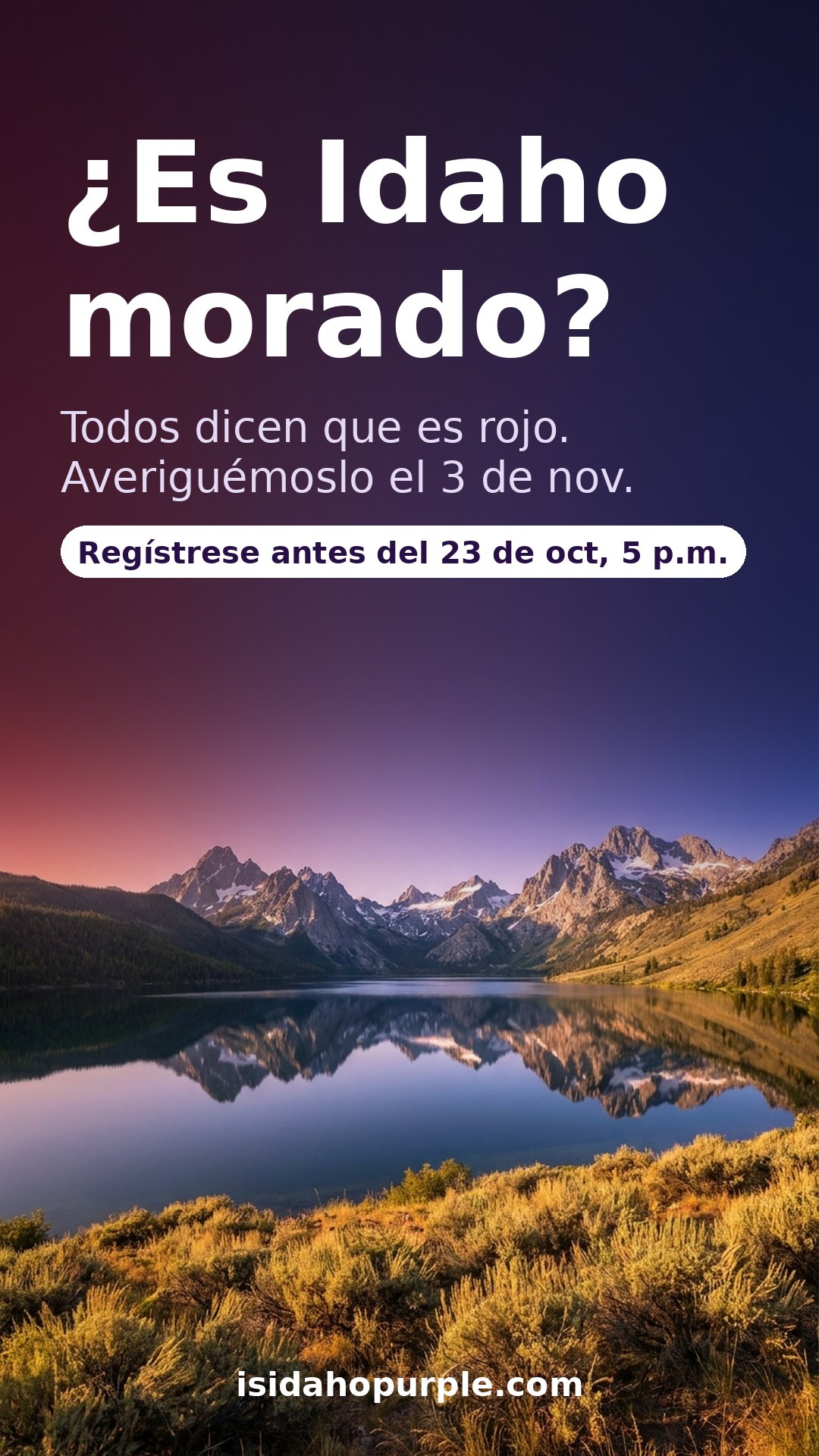 ¿Es Idaho morado?